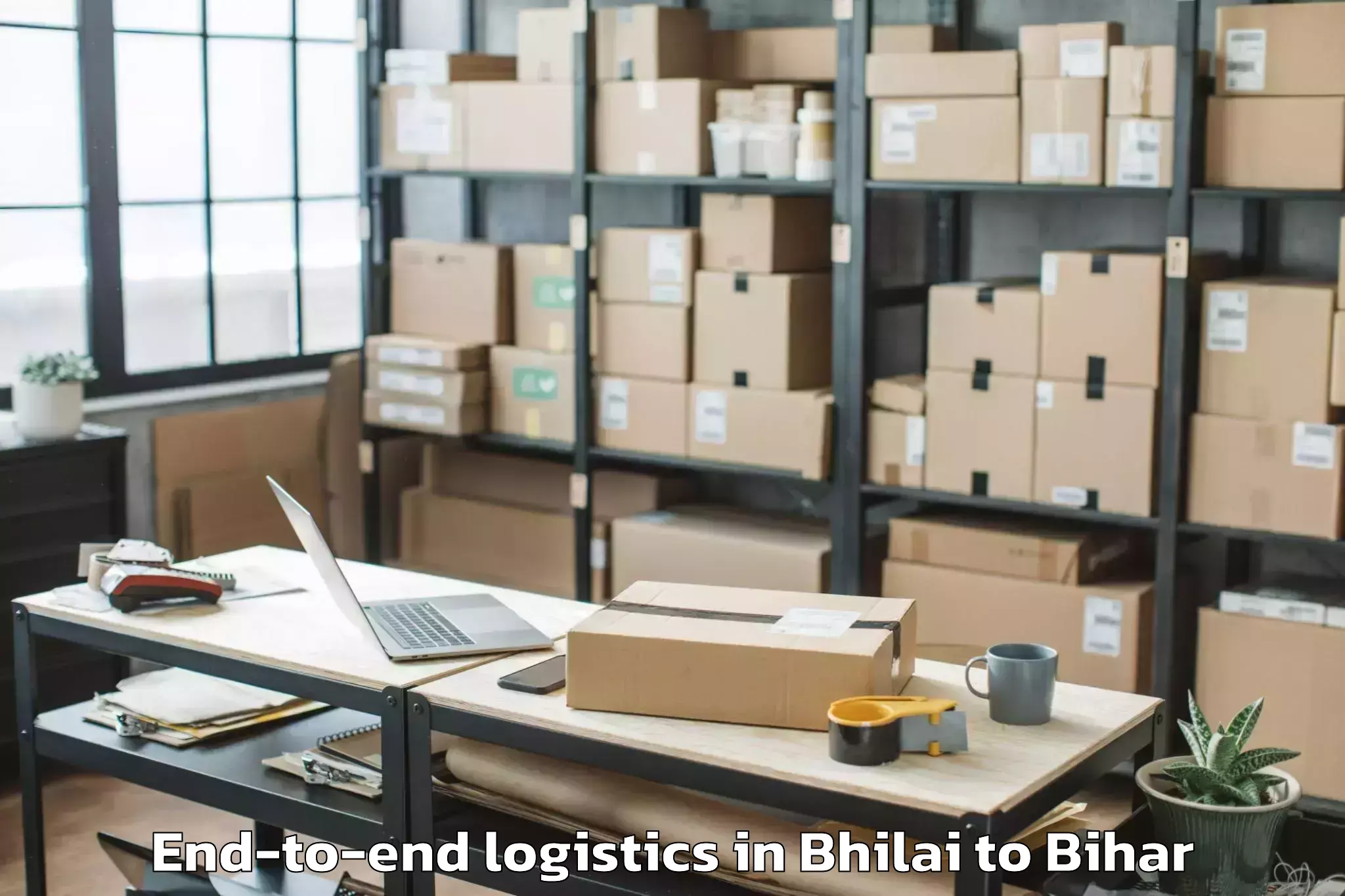 Trusted Bhilai to Lauriya Nandangarh End To End Logistics